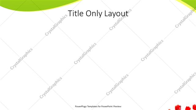 Title Only presentation slide layout