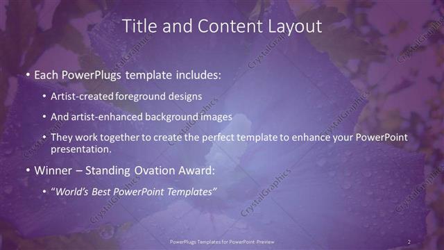 Title and Content presentation slide layout