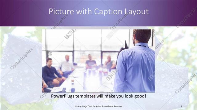 Picture with Caption presentation slide layout