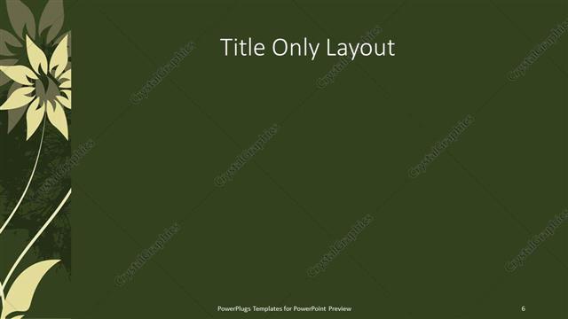 Title Only presentation slide layout