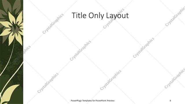Title Only presentation slide layout