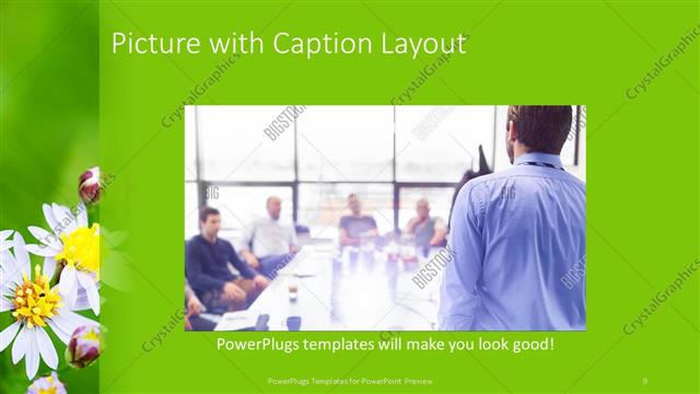 Picture with Caption presentation slide layout