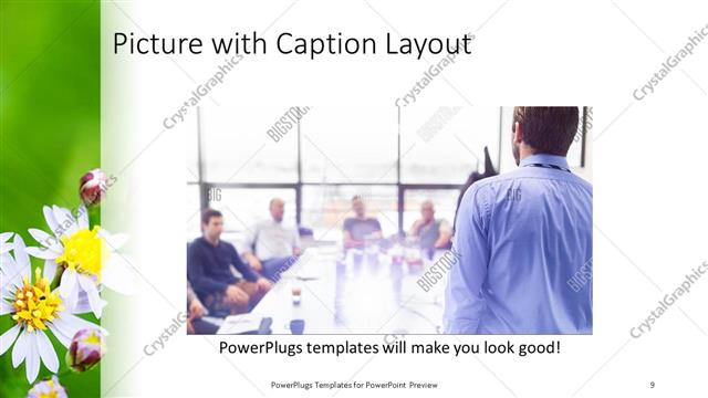 Picture with Caption presentation slide layout