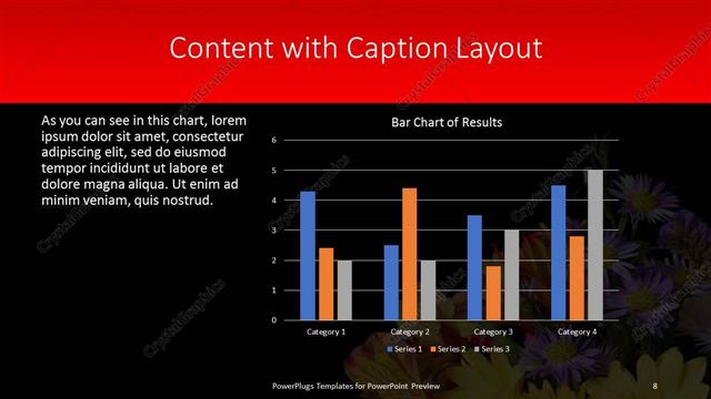 Content with Caption presentation slide layout