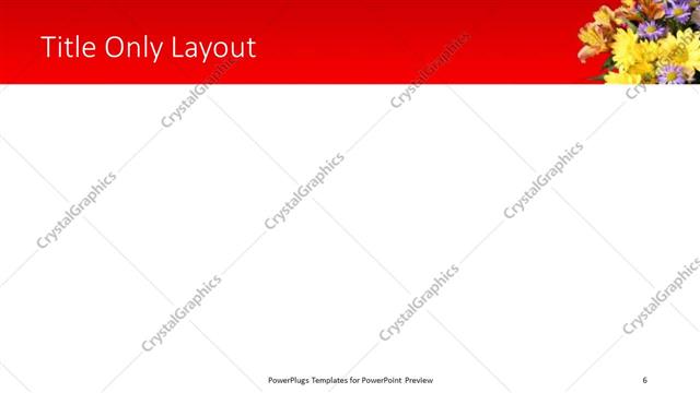 Title Only presentation slide layout