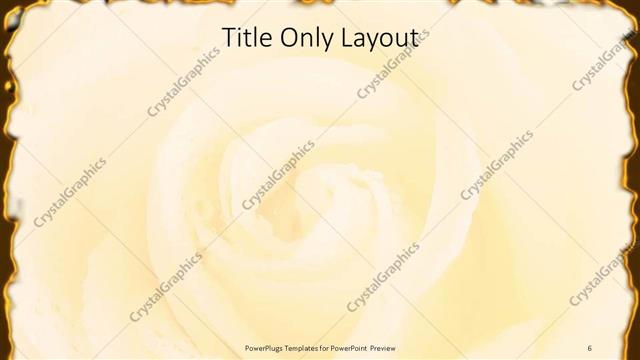 Title Only presentation slide layout