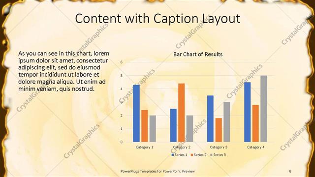 Content with Caption presentation slide layout
