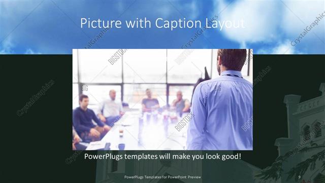 Picture with Caption presentation slide layout