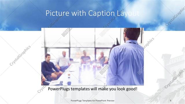 Picture with Caption presentation slide layout