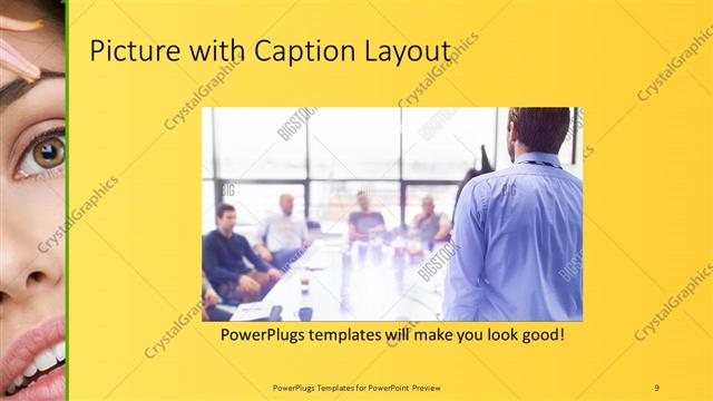 Picture with Caption presentation slide layout