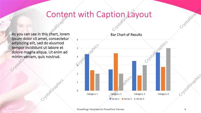Content with Caption presentation slide layout