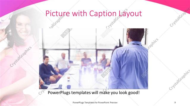 Picture with Caption presentation slide layout