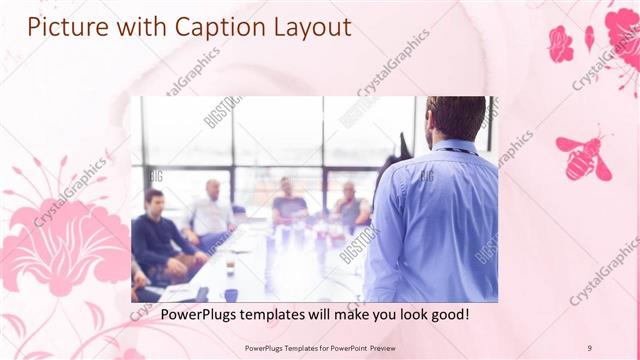 Picture with Caption presentation slide layout