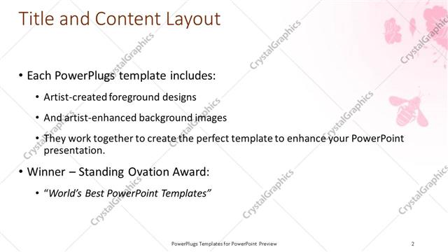 Title and Content presentation slide layout