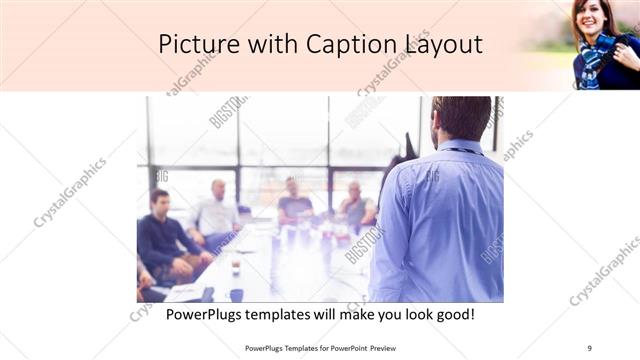 Picture with Caption presentation slide layout