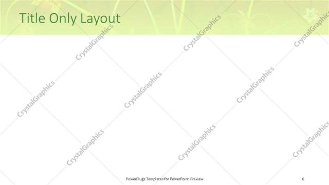 Title Only presentation slide layout