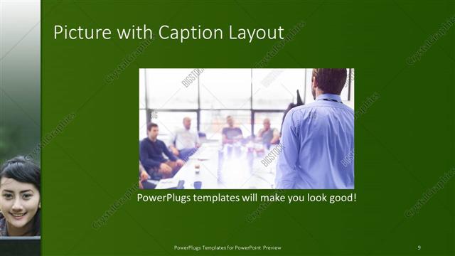 Picture with Caption presentation slide layout