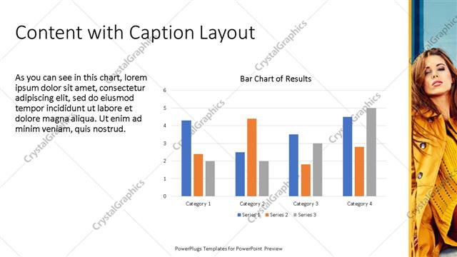 Content with Caption presentation slide layout
