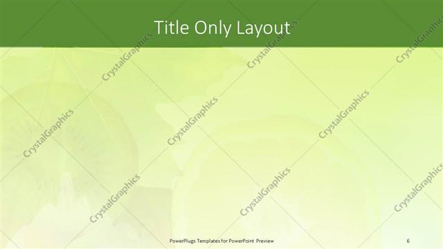 Title Only presentation slide layout