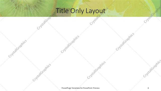 Title Only presentation slide layout