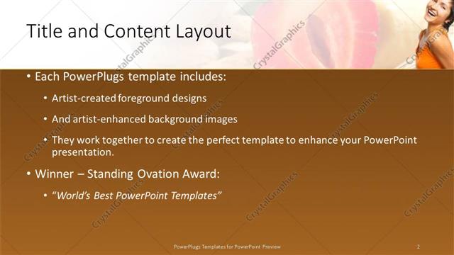 Title and Content presentation slide layout