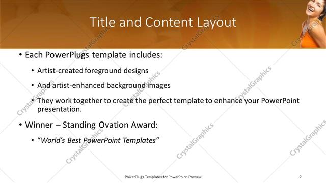 Title and Content presentation slide layout