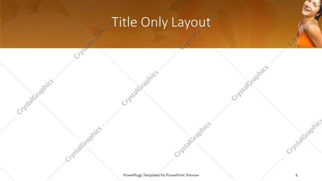 Title Only presentation slide layout