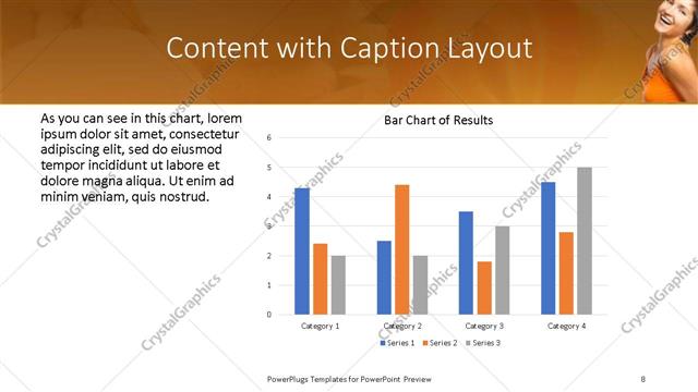 Content with Caption presentation slide layout