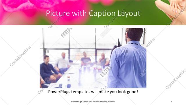 Picture with Caption presentation slide layout