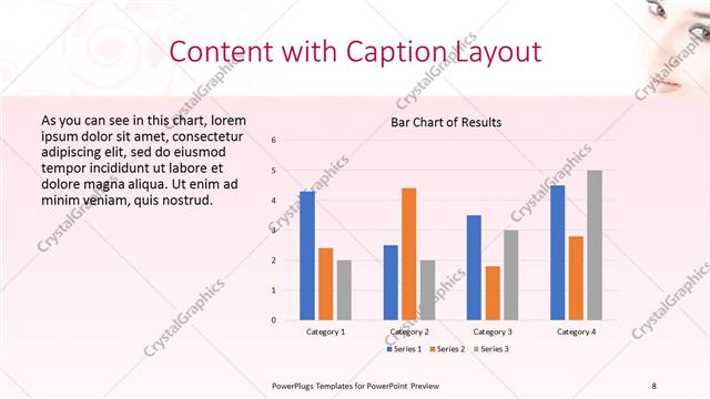 Content with Caption presentation slide layout