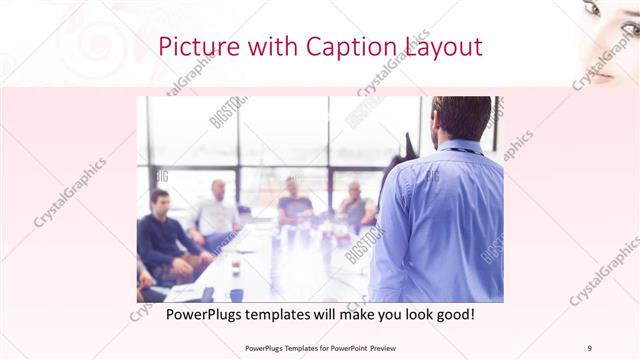 Picture with Caption presentation slide layout