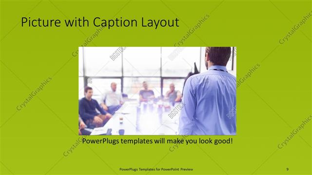 Picture with Caption presentation slide layout