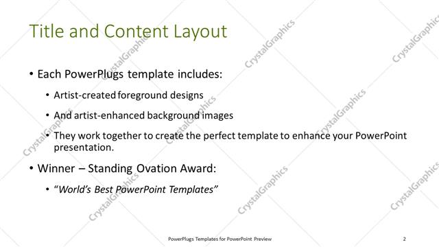 Title and Content presentation slide layout