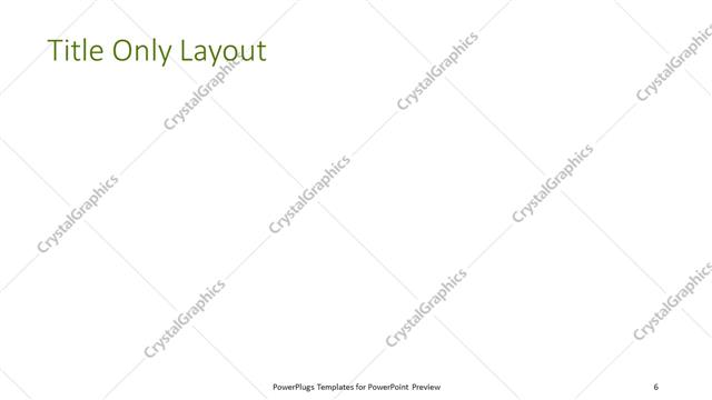 Title Only presentation slide layout