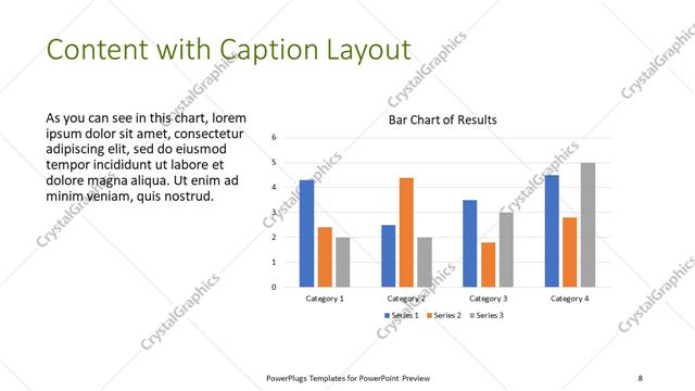 Content with Caption presentation slide layout
