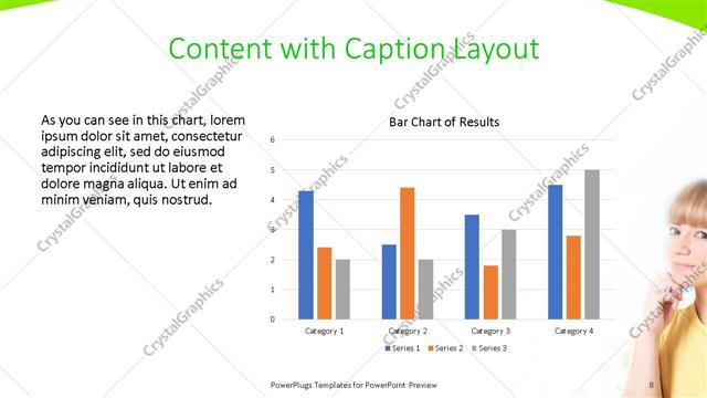 Content with Caption presentation slide layout