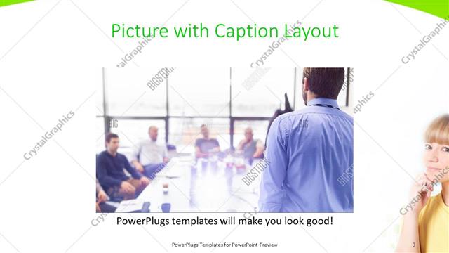 Picture with Caption presentation slide layout