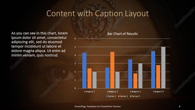 Content with Caption presentation slide layout