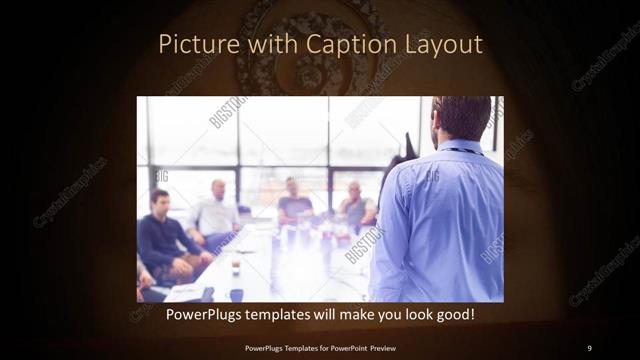 Picture with Caption presentation slide layout