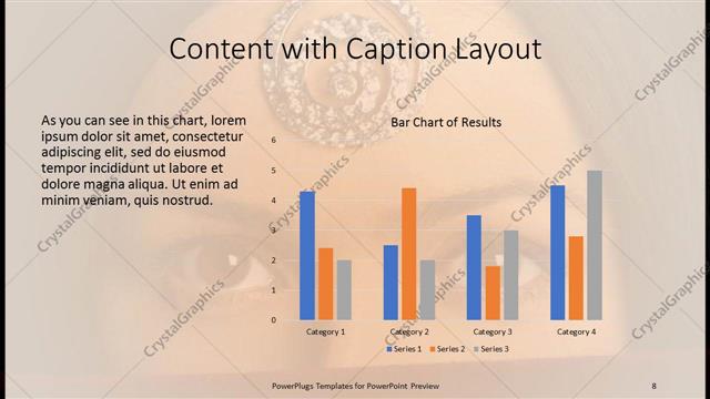 Content with Caption presentation slide layout