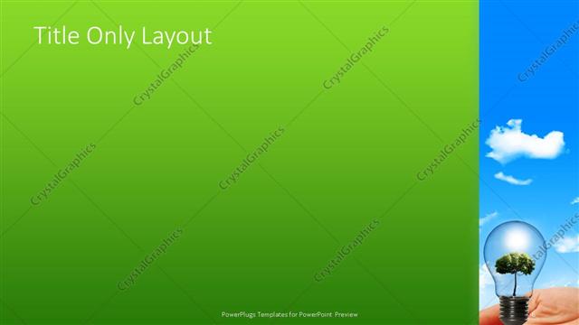 Title Only presentation slide layout