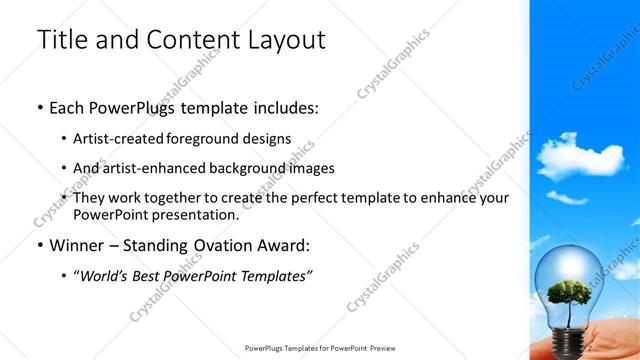 Title and Content presentation slide layout