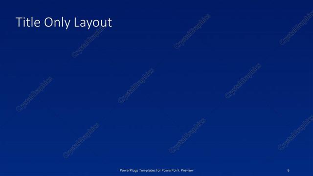 Title Only presentation slide layout