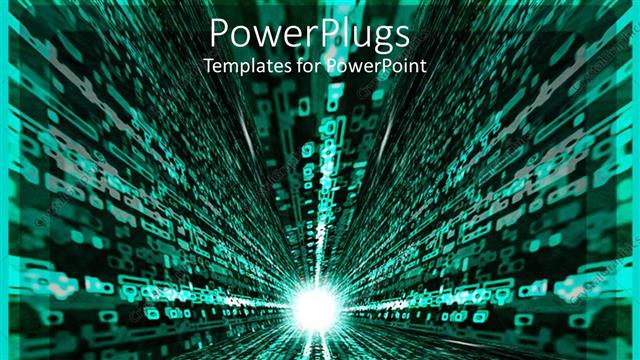  Presentation with matrix - A beautiful glowing background showing symbol of new technology