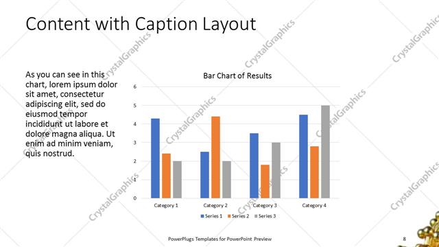Content with Caption presentation slide layout