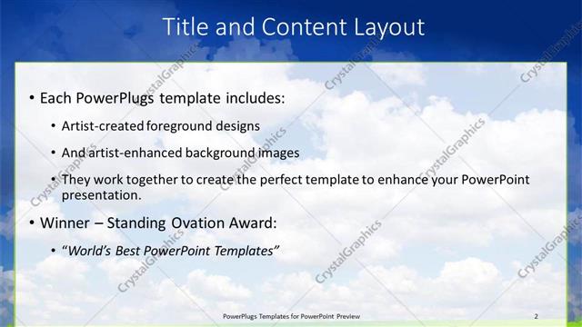 Title and Content presentation slide layout