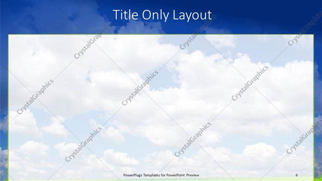 Title Only presentation slide layout