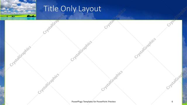 Title Only presentation slide layout