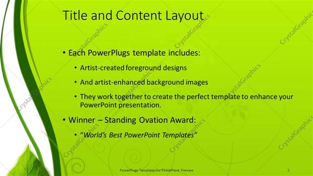 Title and Content presentation slide layout