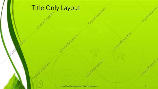 Title Only presentation slide layout